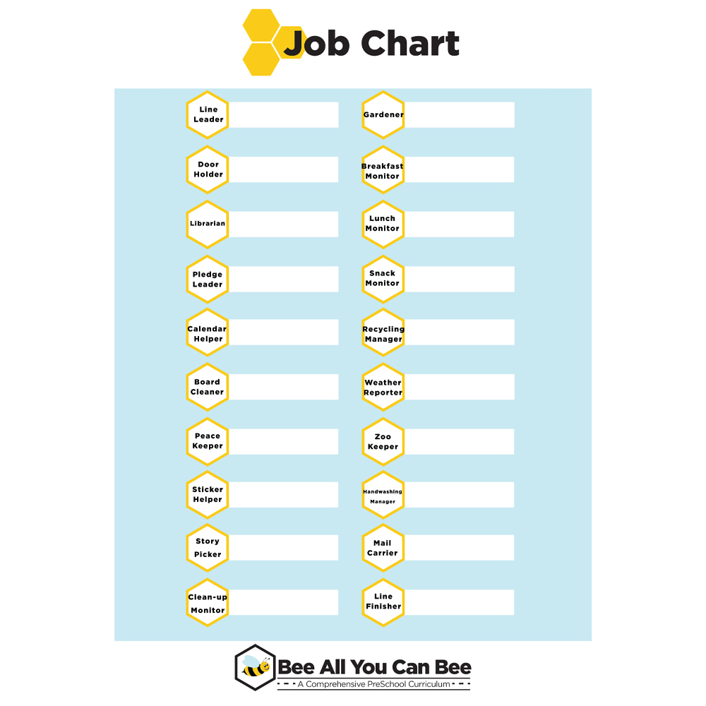 preschool line leader chart